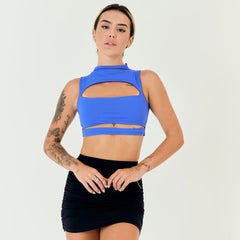 Cropped Hot Miami Azul