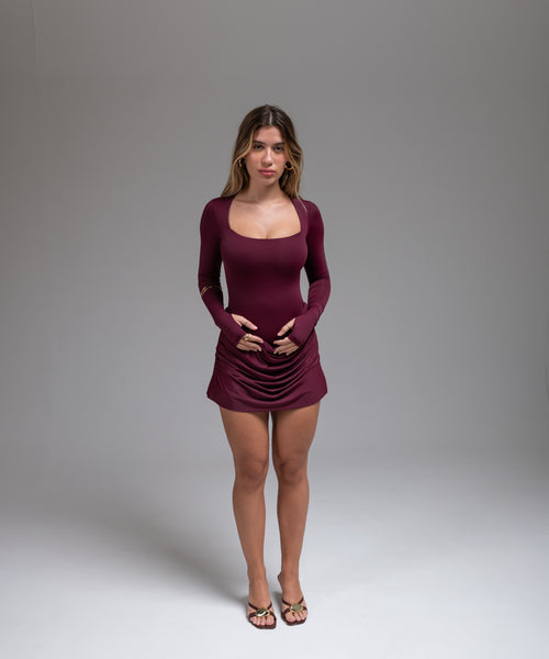Vestido Cora Manga Longa