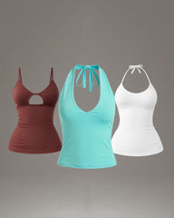 Kit Blusas Efeito Silicone  Lila, Helena & Bali